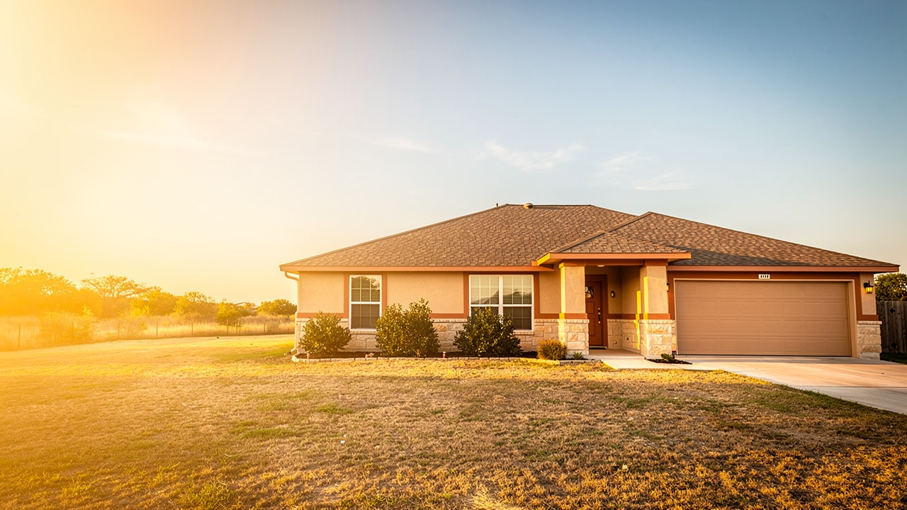 An Austin home on a hot golden August afternoon